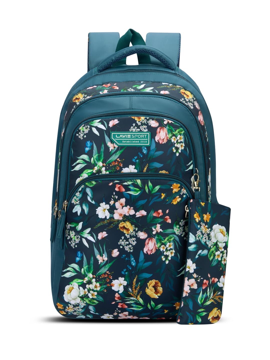 Oleander 36L Teal Backpack | Fits Upto 15 Inch Laptop | Organizer & Bottle Holder |Rain Cover |Pencil Pouch | Gift for Men, Women, Boys, Girls | Laptop Sleeve for School & College-image-10