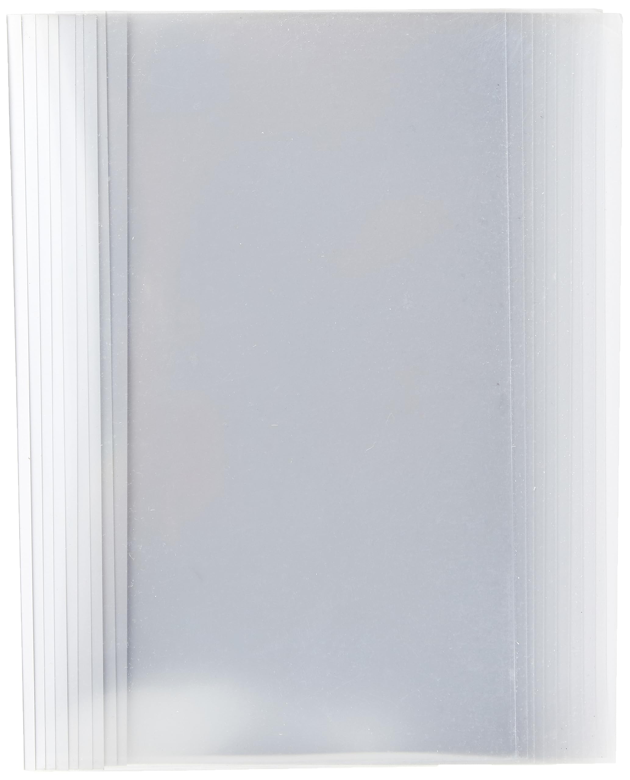 GBC | Lot de 100 Couvertures de Reliure Thermique ThermaBind A5 | Tranche 3 mm | Dos Blanc Satiné | Face Transparente PVC | Jusqu’à 30 Feuilles | Finition Premium | Professionnels | IB370427
