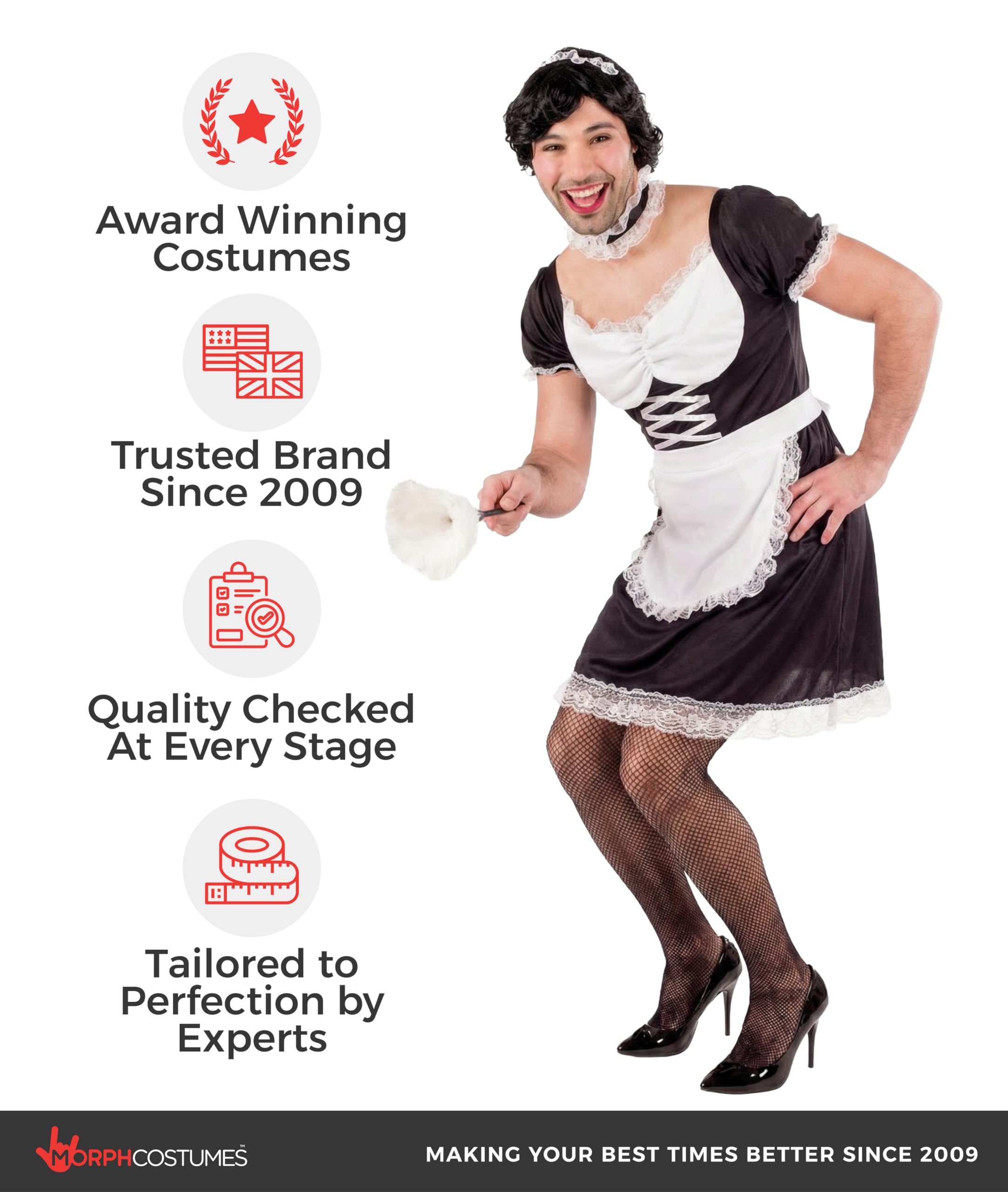 Fun Shack Kostium Mężczyźni French Maid