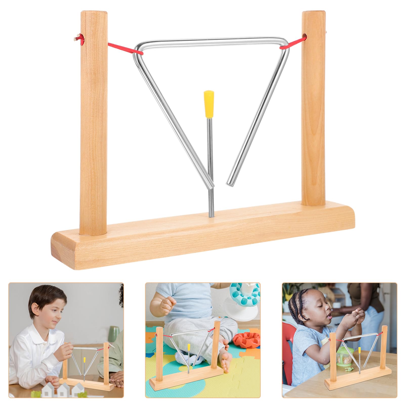 Triangle de Musique en Fer, 2 Sets, Instrument de Percussion pour Débutants