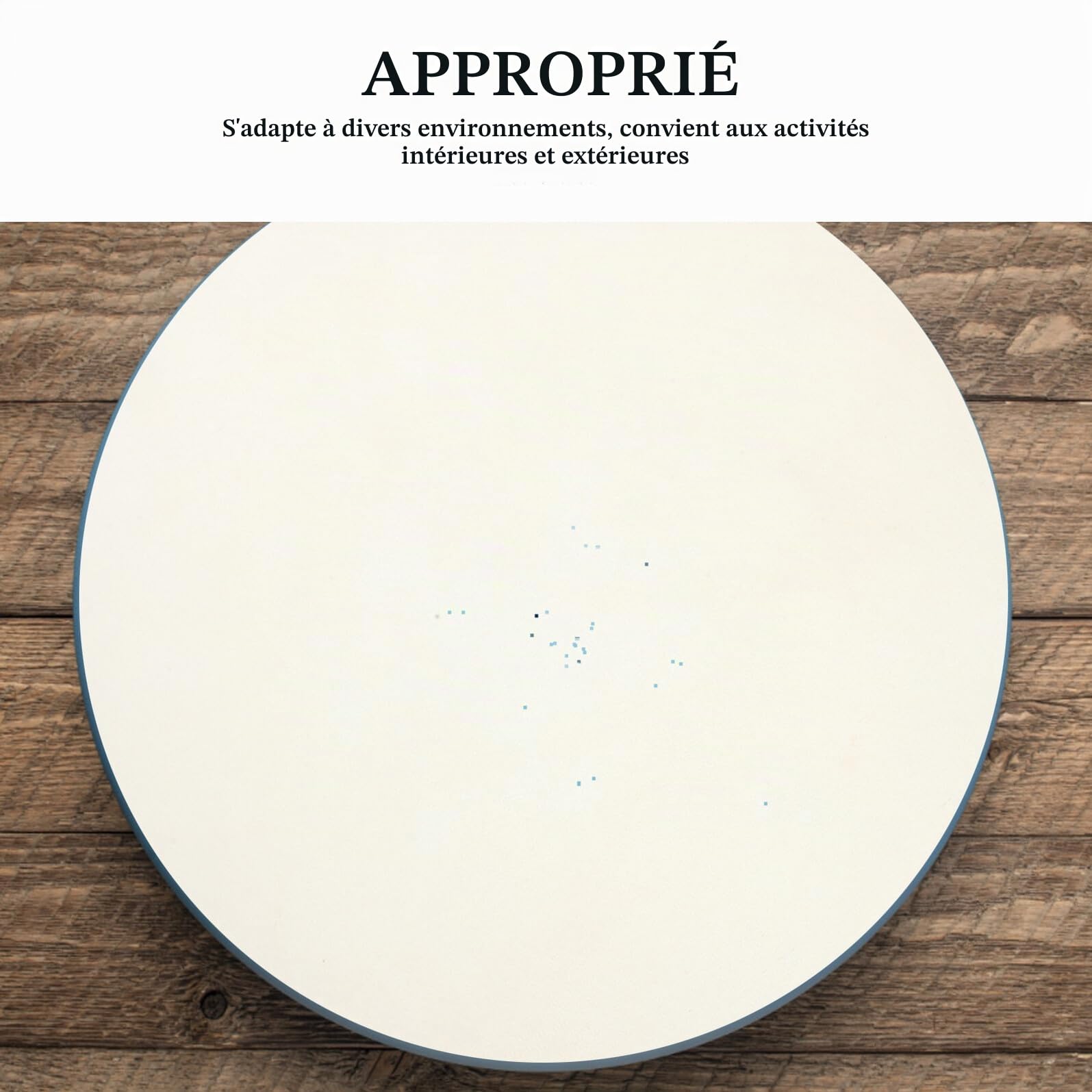 SUPVOX Peau de Tambour Ronde en Peau de Chèvre Naturelle 55 CM pour Djembé et Tambour Africain Accessoire Percussion Beige pour Studio et Scène