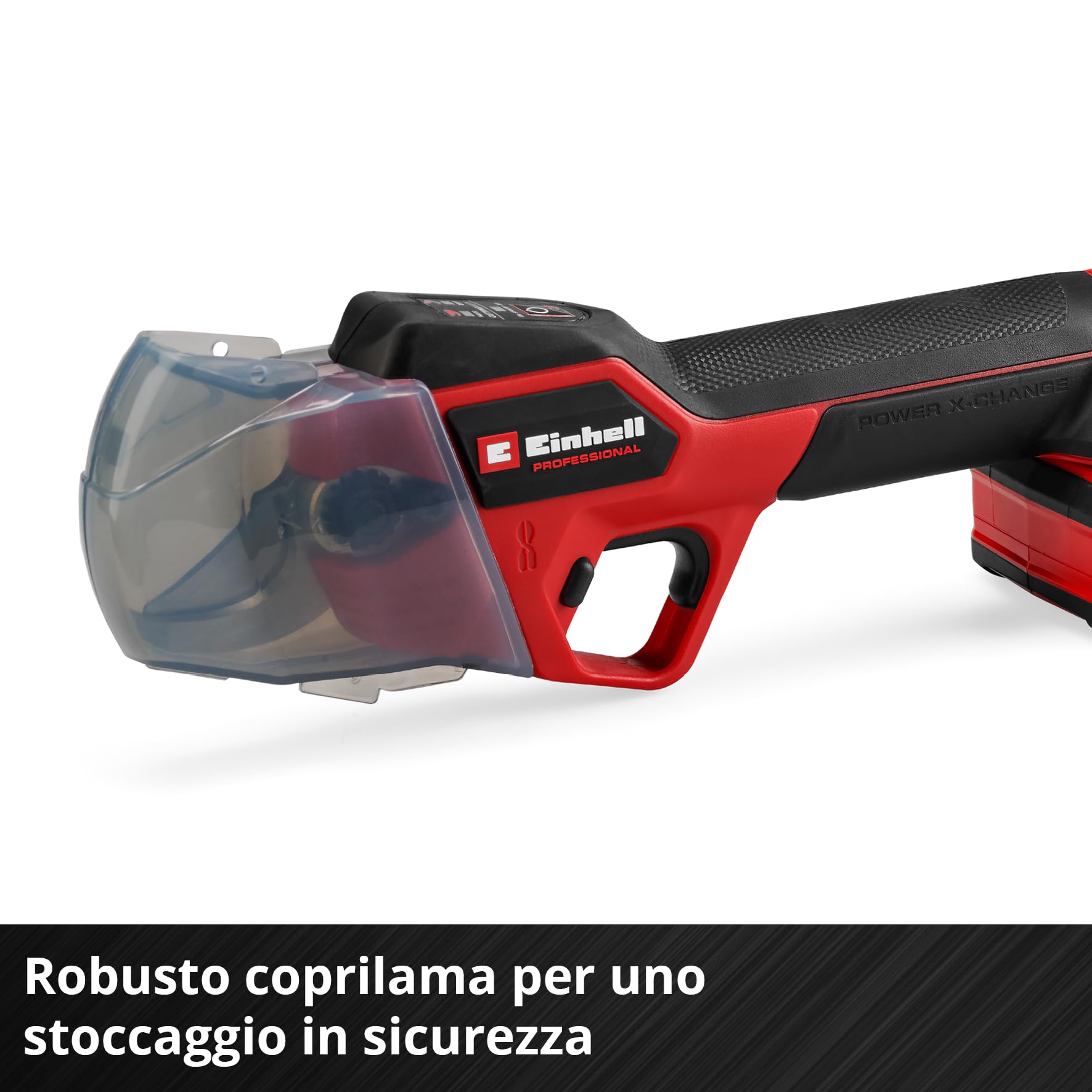 Forbici a batteria GP-LS 18/28 Li BL-Solo Power X-Change Einhell Professional (18 V, capacità di taglio regolabile, rami fino a 28 mm di spessore, lame di bypass, clip per cintura, senza batteria)