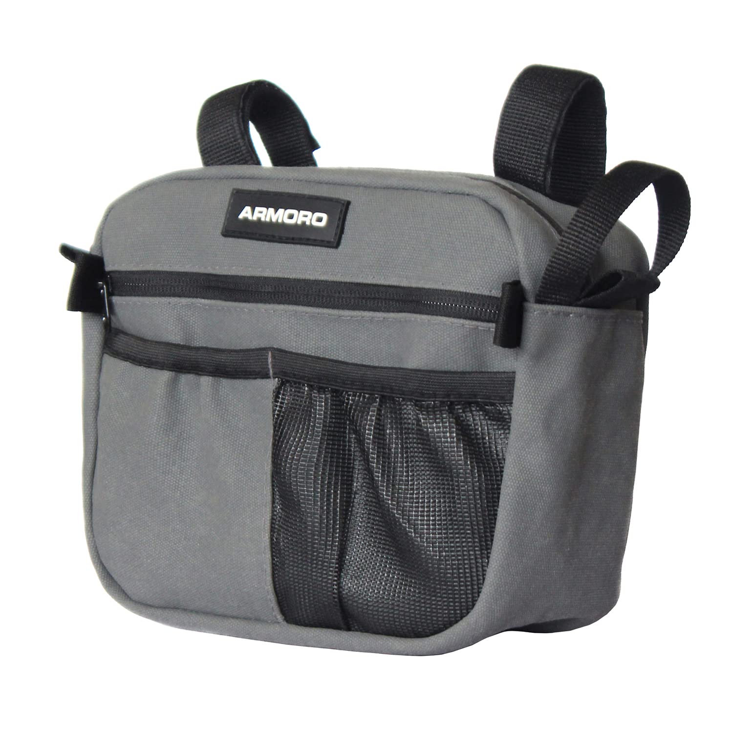 ARMORO Grab Handle Satchel Bag (Dark Grey) Mahindra Thar Storage Organizer Accessories, Compatible with Mahindra Thar, Jeep Wrangler, JT Gladiator & Maruti Gypsy - Image 2 thumbnail