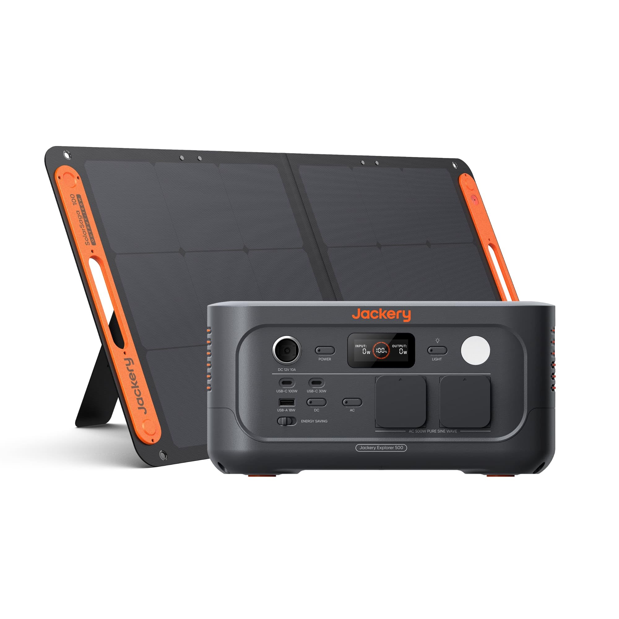 Jackery Explorer 500 v2 met 100W zonnepaneel