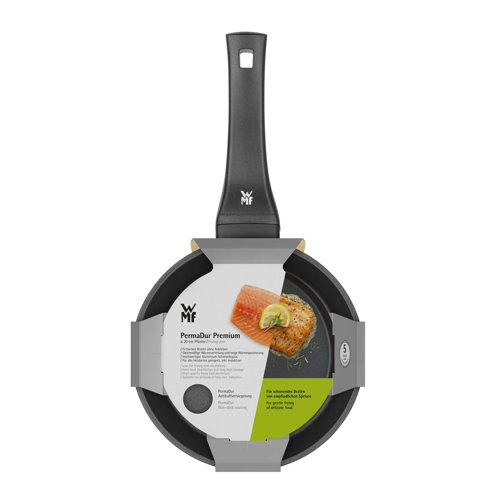 WMF PermaDur Premium Bratpfanne 20 cm Induktion, Aluminium beschichtet, Kunststoffgriff mit Flammschutz, für alle Herdarten geeignet, optimale Wärmeverteilung