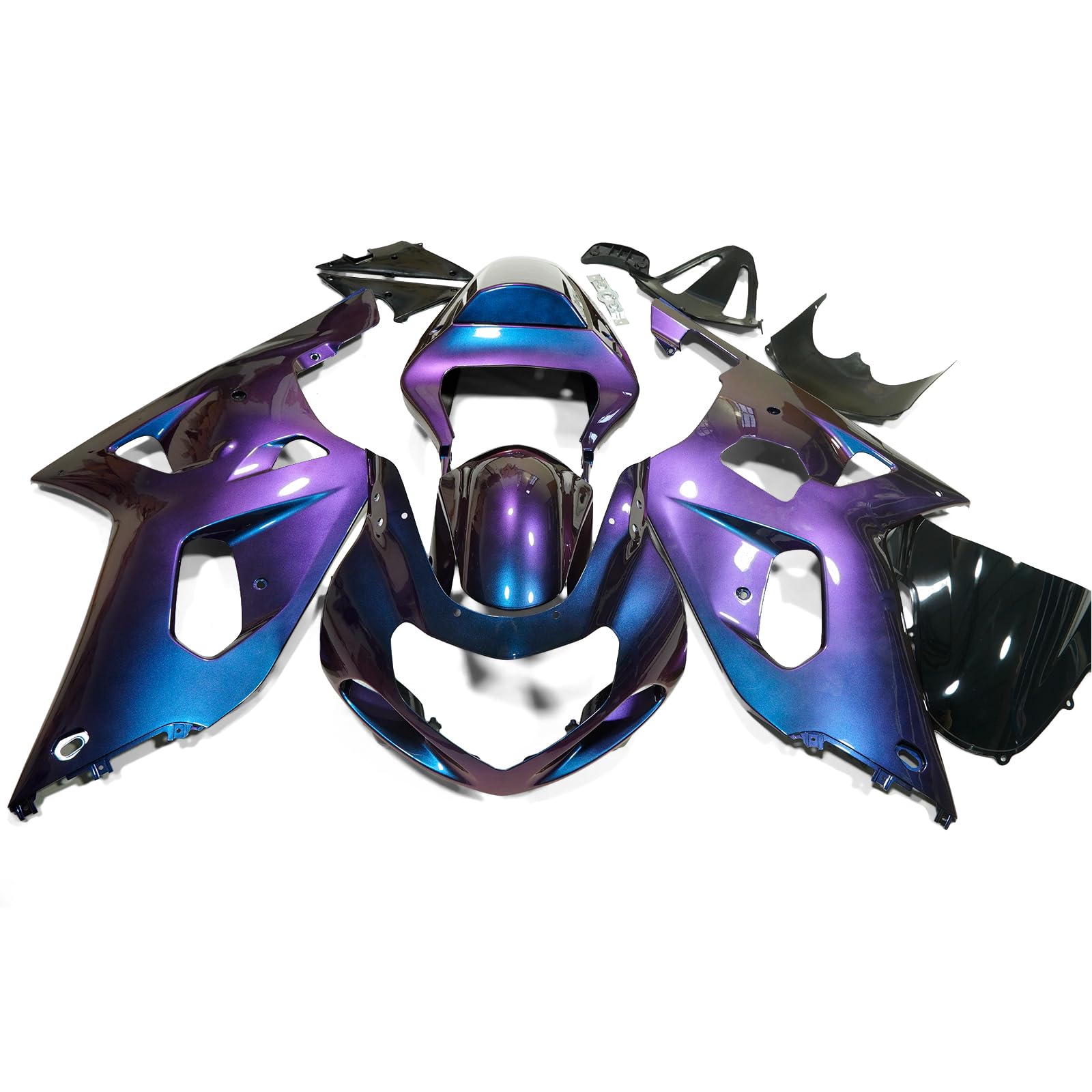 Purple Motorcycle Fairing Kit ABS Plastic Bodywork fits for Suzuki GSXR 600/750 2001 2002 2003 Fairings Set