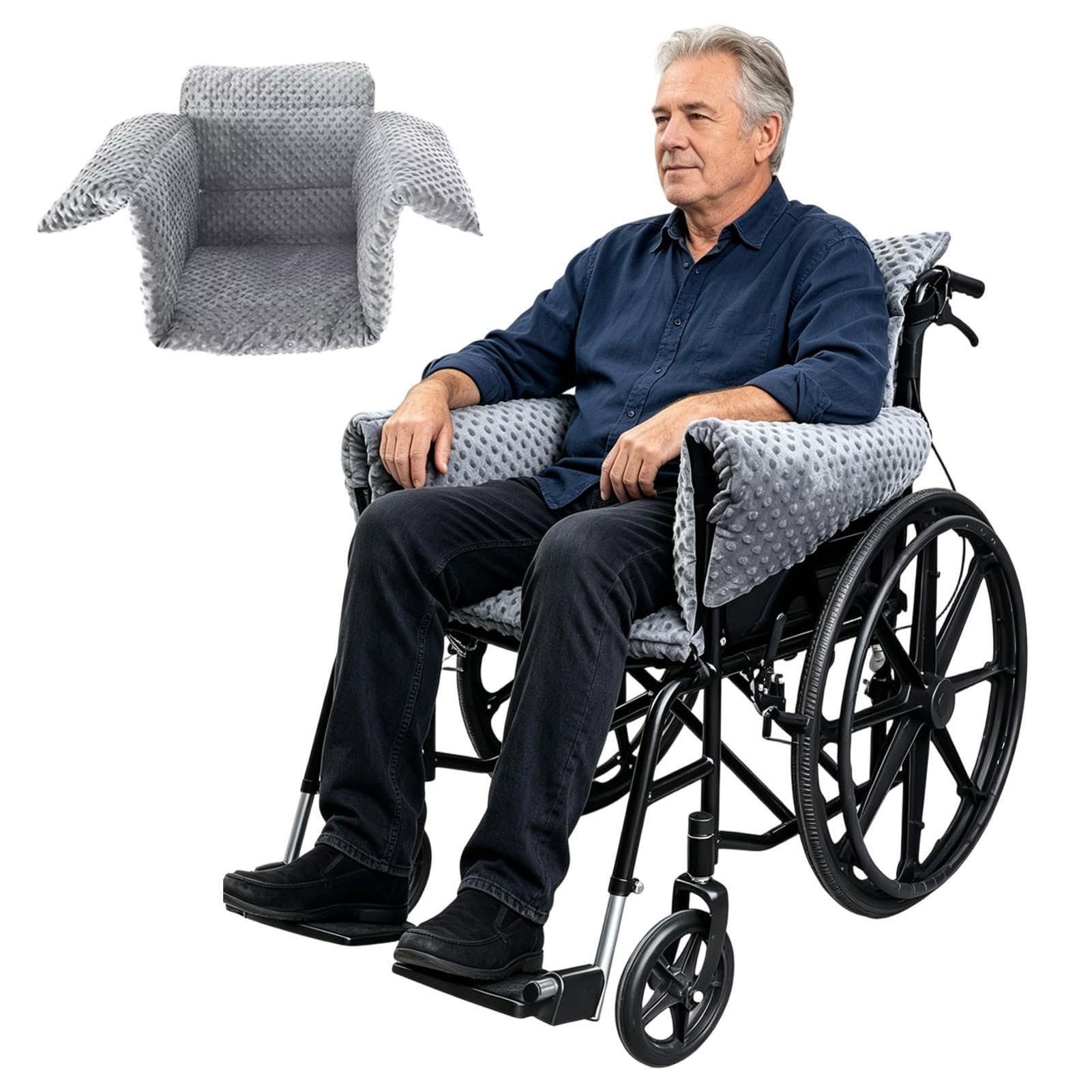 Cojín para asiento de silla de ruedas, soporte de alivio de columna