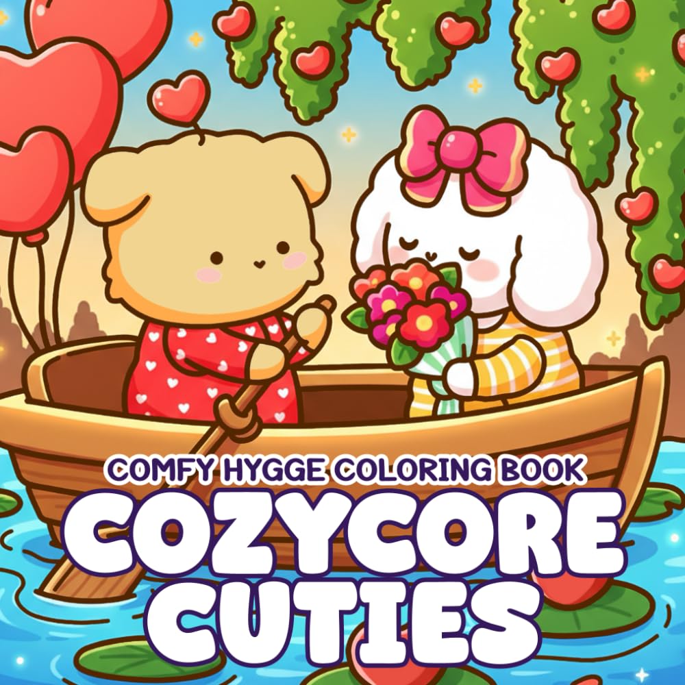 Cozycore Cuties Coloring Book: Cute Coloring Pages for Adults and Teens with Charming Characters and Soft Aesthetic Vibes for Relaxation