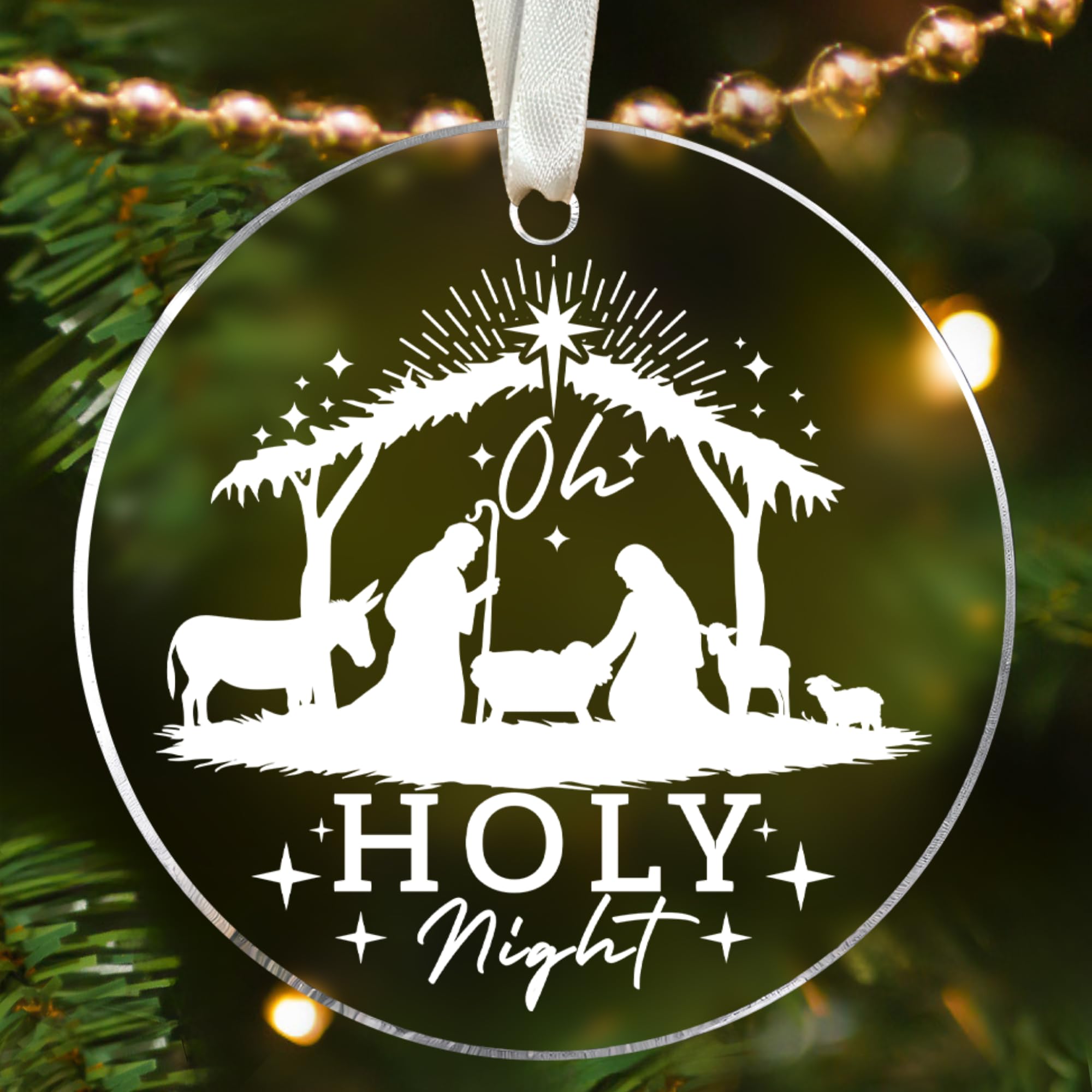 Amazon.com: Nativity Christmas Ornaments - Jesus Christmas Ornaments, Catholic Christmas ...