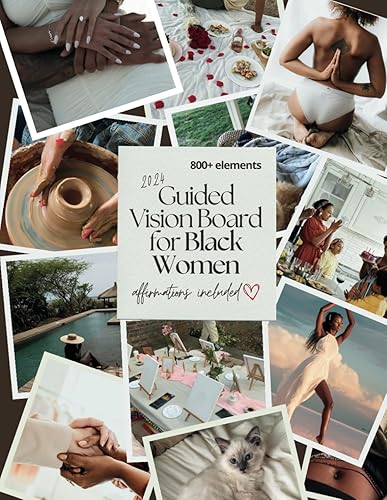 Vision Board Clip Art Book For Black Women: 800+ Pictures, Photos and Quotes Vision Board Supplies for Black Women to Create their Life Goals Manifest ... Included (vision board magazines)