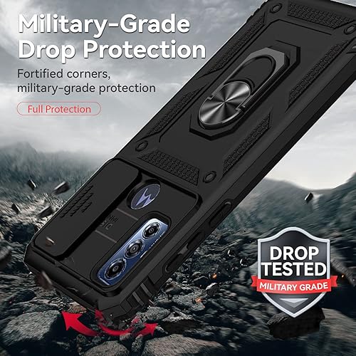 Miniatura 4 de SunStory Funda para Motorola Moto G Play 2023, funda Moto G Pure, Moto G Power 2022 con protector de pantalla HD, cubierta de cámara deslizante y