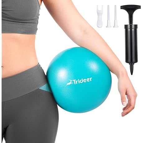 Versatile Barre3 Core Ball: Trideer 9-Inch Pilates Ball for Core Strengthening and Fitness