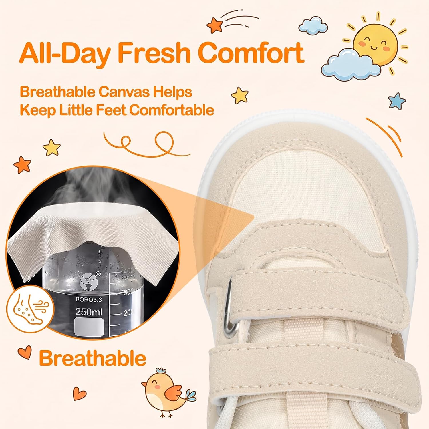 Toddler Barefoot Canvas Sneakers