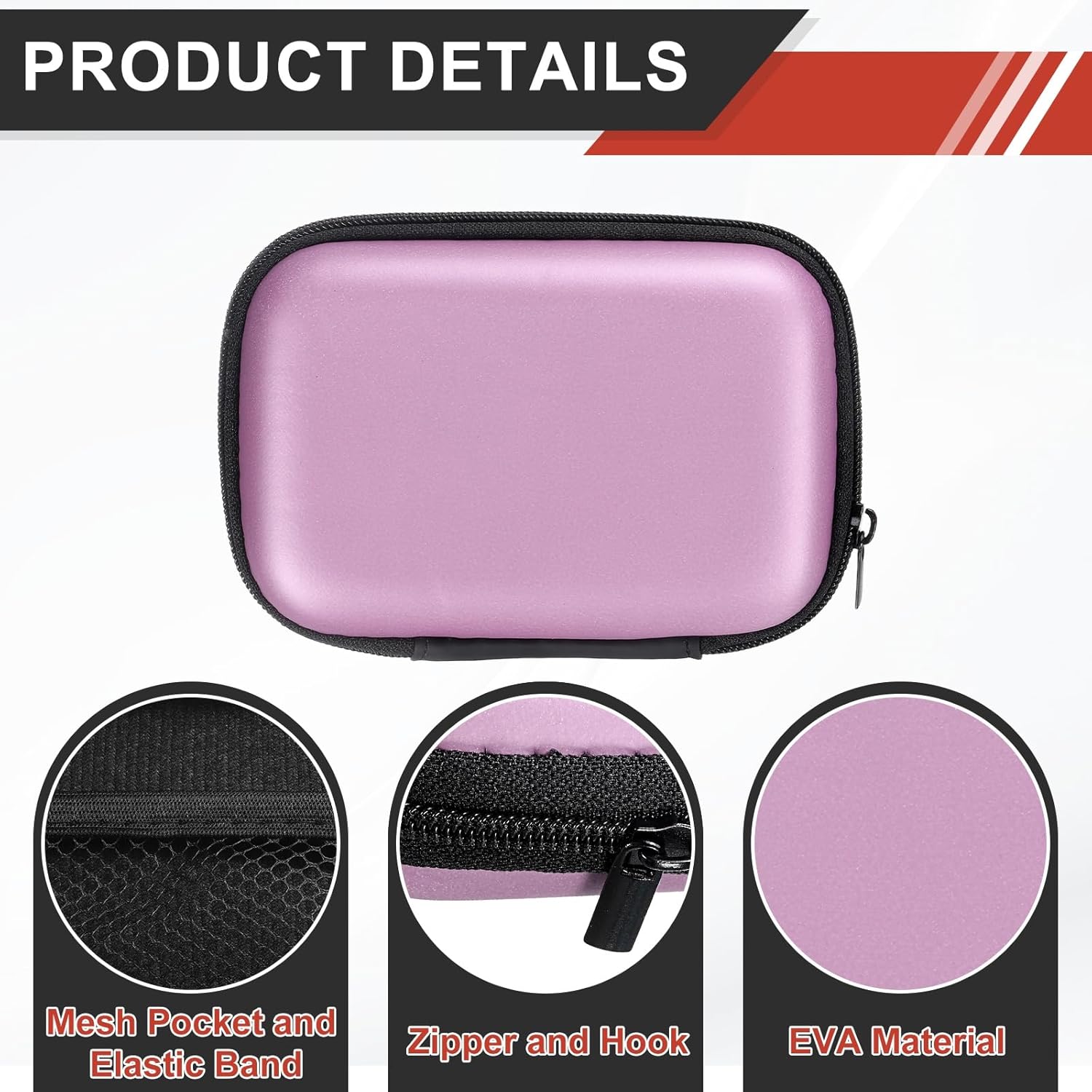 uxcell 2 Pcs Travel Card Game Case, UNO Playing Card Case, Pink Waterproof Rectangle Small Storage Box -Not Including Cards for Outdoor Gaming, Camping