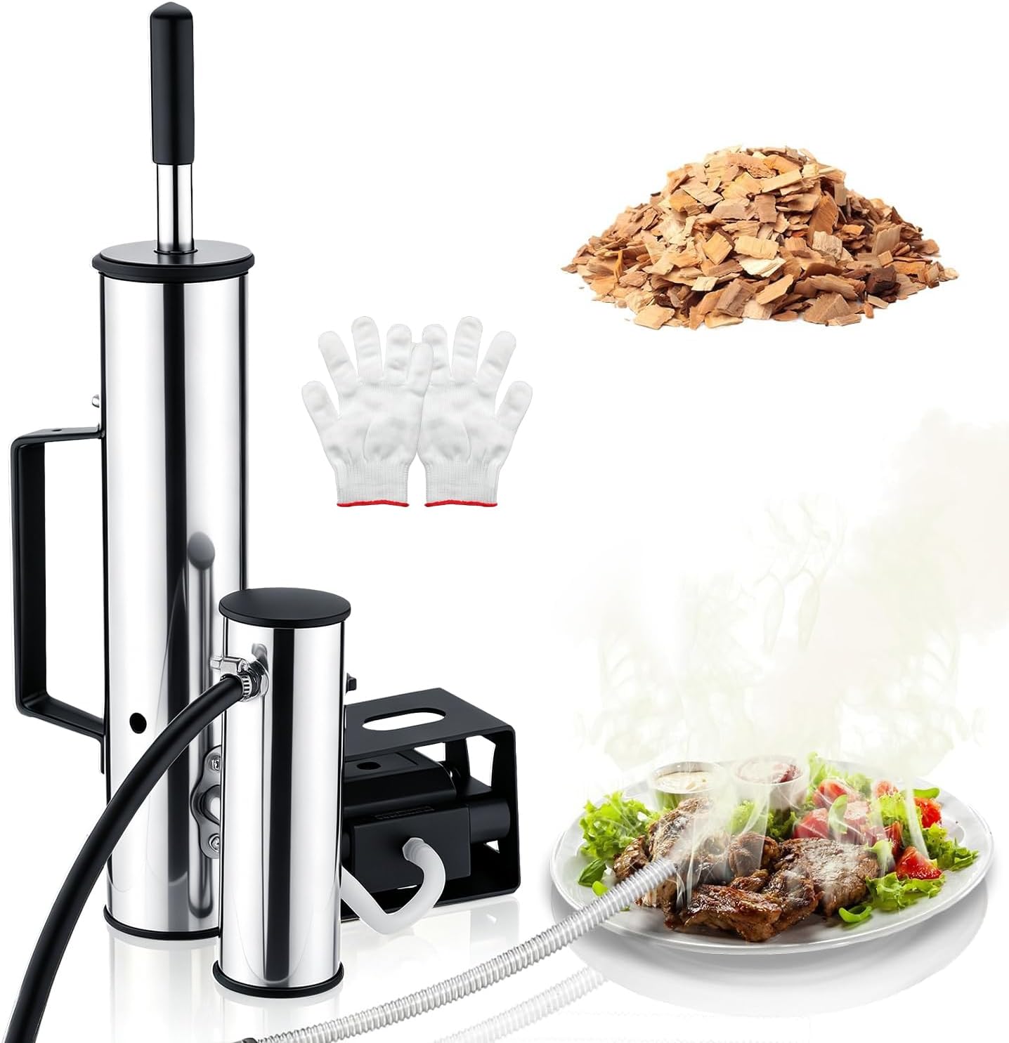 Upgrade Electric Smoker Generator Hot &Cold Smoker with Adjustable Air Pump
