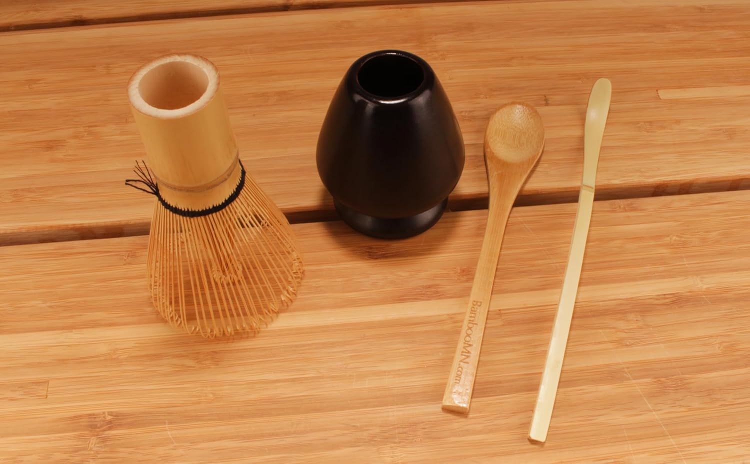 BambooMN Chashaku Matcha Tea Scoop Spoon Organic Bamboo Ceremonial Tea Utensil - Natural - 100 Pieces