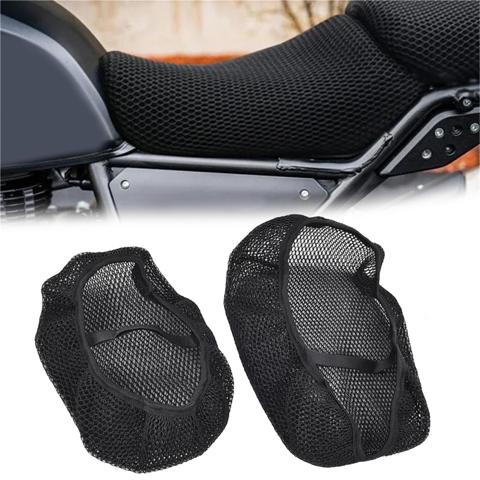 Housse de selle moto en nylon pour Royal Enfield Himalayan 411 de 2016 à 2022