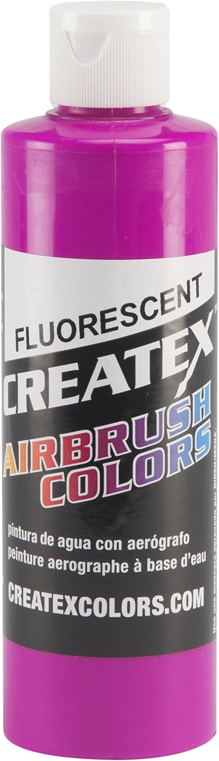 Createx Colors Paint for Airbrush, 8 oz, Fluorescent Blue