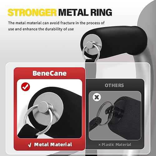 Vista 13 de BeneCane Bastón ajustable con mango acolchado suave compensado para hombres y mujeres, base de estabilidad extra ligera, cómoda, ayuda de movilidad