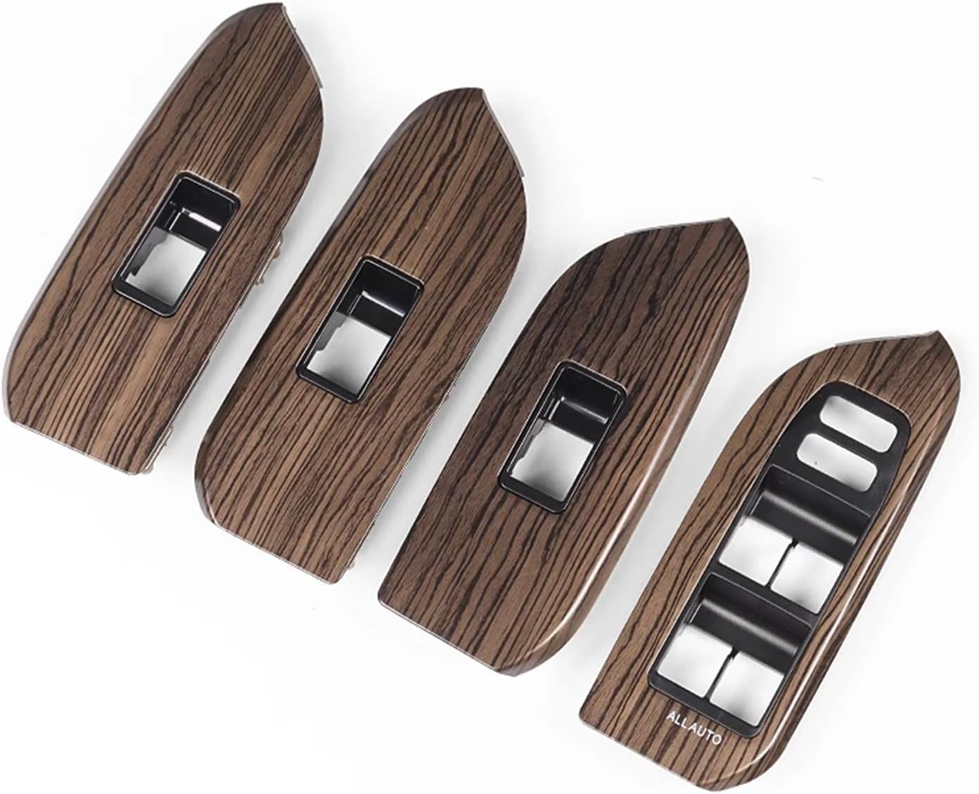 Aar Interior Wrap Wood Texture Interior Decoration Handle Accessories Compatible for Toyota Land Cruiser Prado 150 Lc150 Fj150 2021-2010 2020 2019 2018 2017 Decorative Accessories Trim Kit(6)