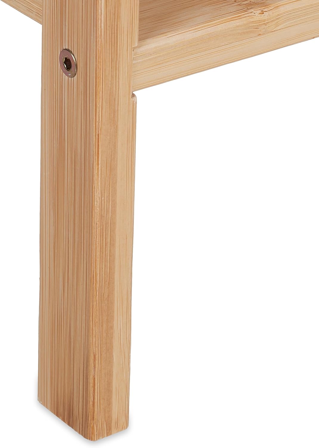 Relaxdays Rack, Organiser with 2 Levels, Stores 6 Pairs of Shoes, HxWxD: 32 x 68.5 x 28, Stackable, Natural, Bamboo, 32 x 68.5 x 28 cm