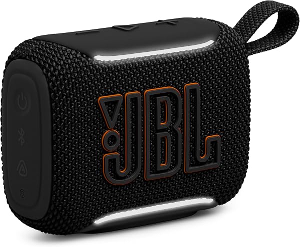 JBL Go 5 Portable Bluetooth Speaker, Waterproof and Dustproof - Black