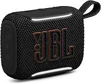 JBL Go 5 - Alto-falante ultraportátil à prova d'água e à prova de quedas com som lendário e iluminação de borda ambiente, emparelhamento estéreo instantâneo AirTouch ou vários alto-falantes