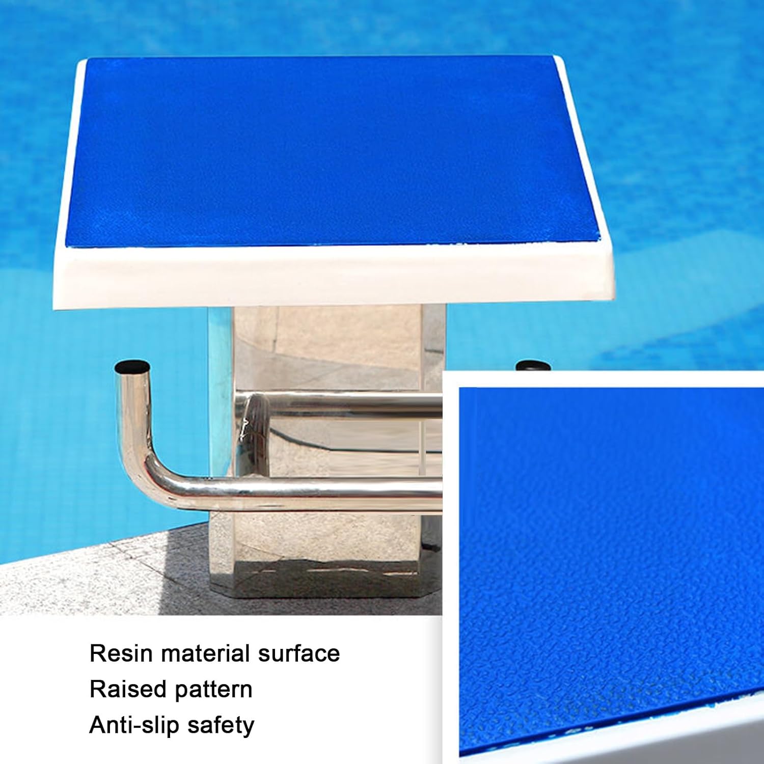 Elevate Your Dive: 304 Stainless Steel Diving Platform for Pool, Anti-Slip 10° Inclined Countertop, Ideal for Indoor/Outdoor Competitions & Training