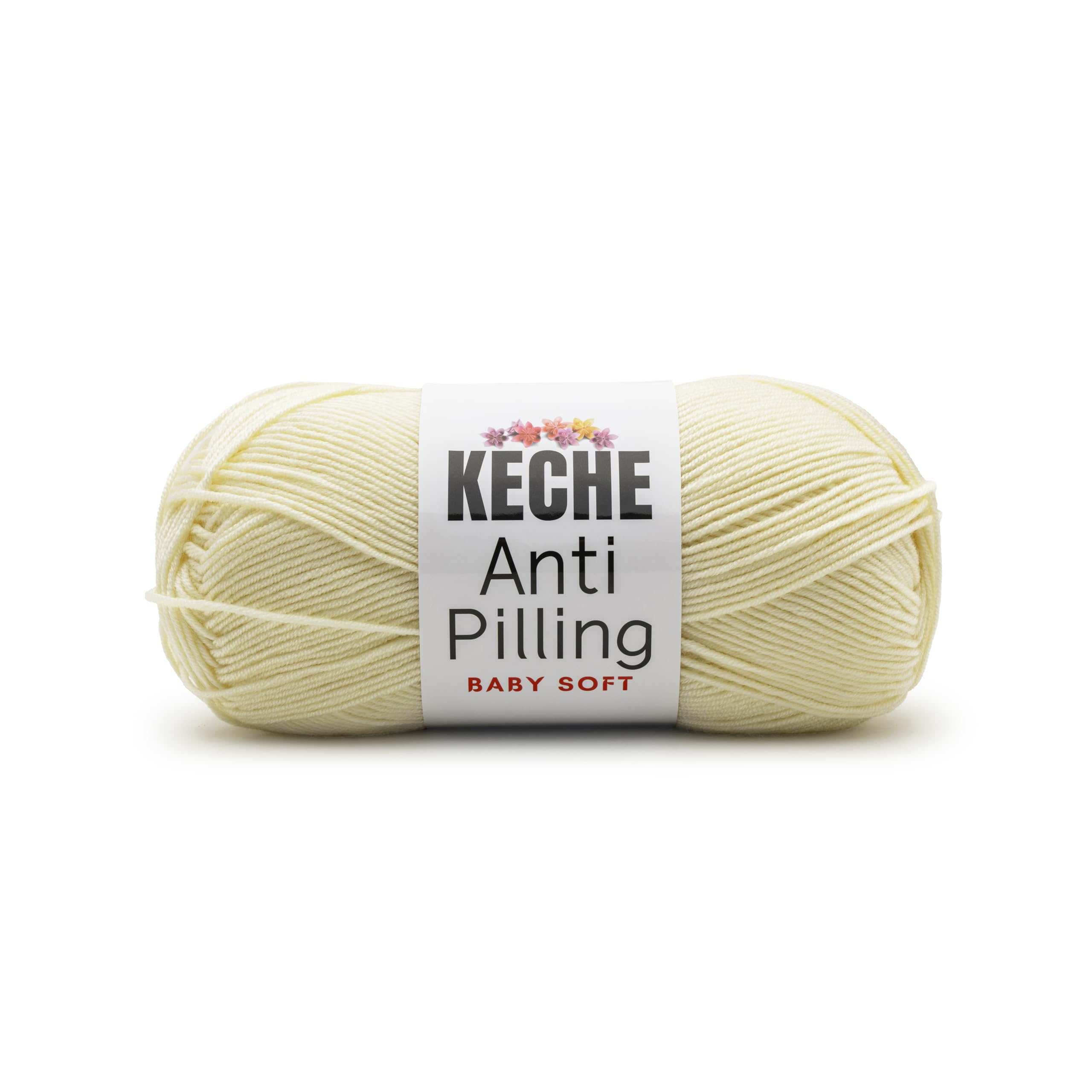 Soft DailyKnit DK Yarn, 100% Anti-Pilling Acrylic for Knitting Crocheting, Light Weight #3 (3.52 oz / 274 Yds) 1 Skein - Red — view 82