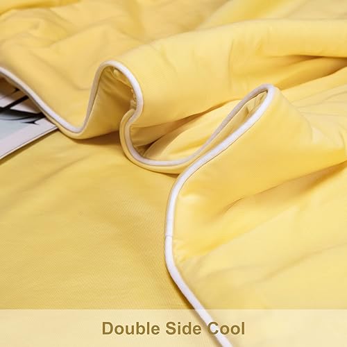Miniatura 4 de LLanCL Mantas refrescantes para personas que duermen con calor, fresca como helado, manta ligera para verano con frío de doble cara, edredón