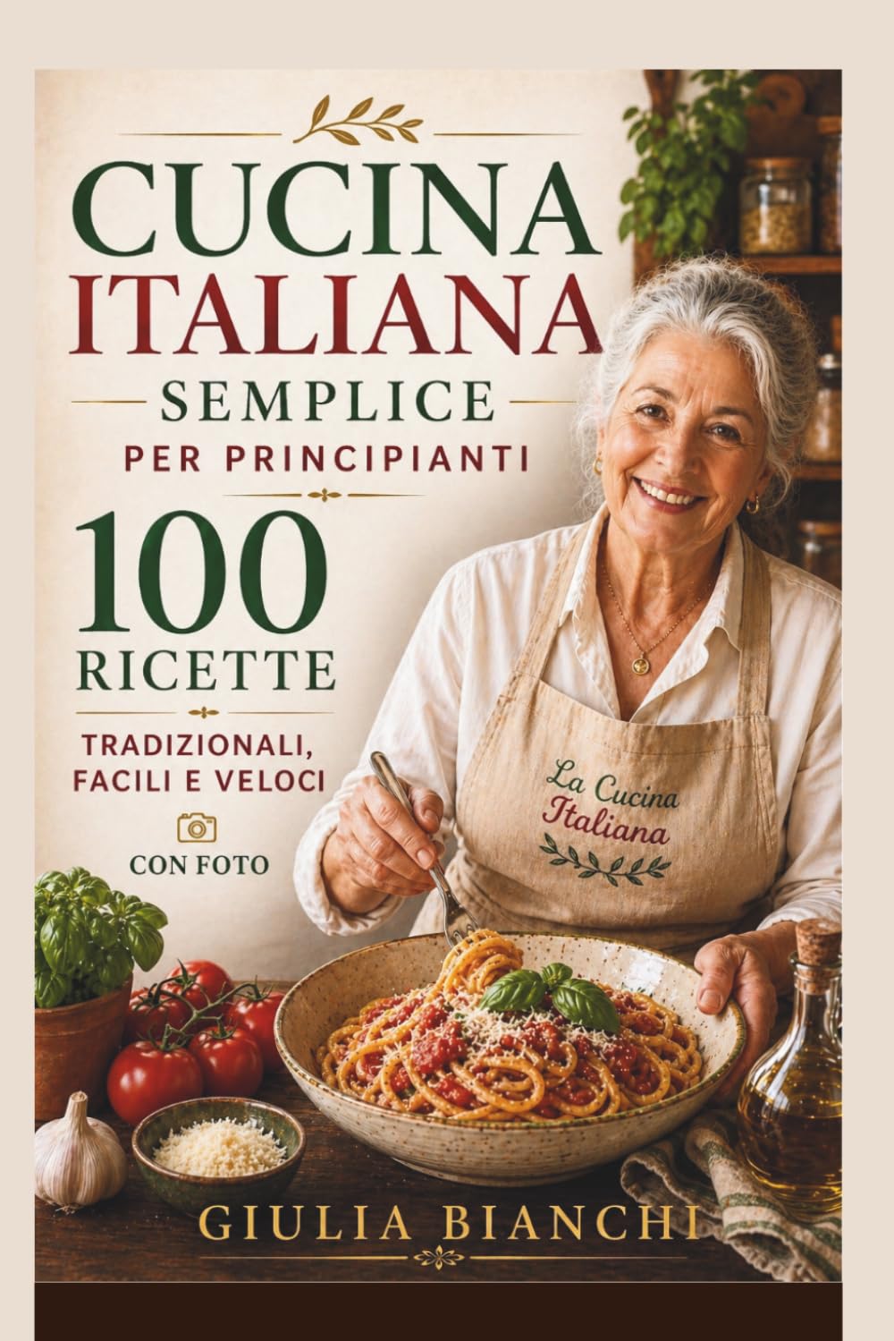CUCINA ITALIANA SEMPLICE PER PRINCIPIANTI: Ricette Tradizionali Facili, Veloci ed Economiche con Foto Antipasti, Primi, Secondi e Dolci della Vera Cucina Italiana