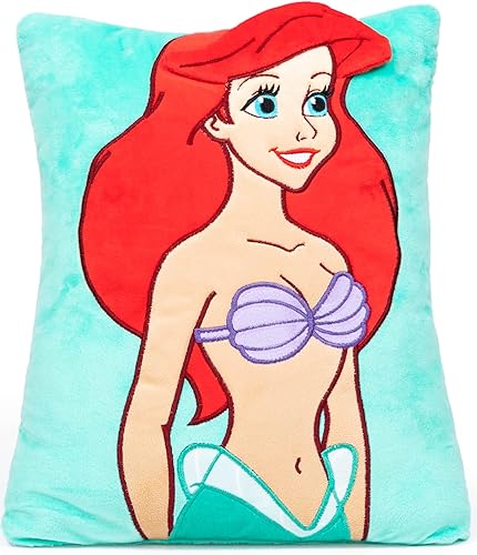 Miniatura 1 de Disney The Little Mermaid Ariel - Almohada decorativa súper suave para acurrucarse mide 15 pulgadas