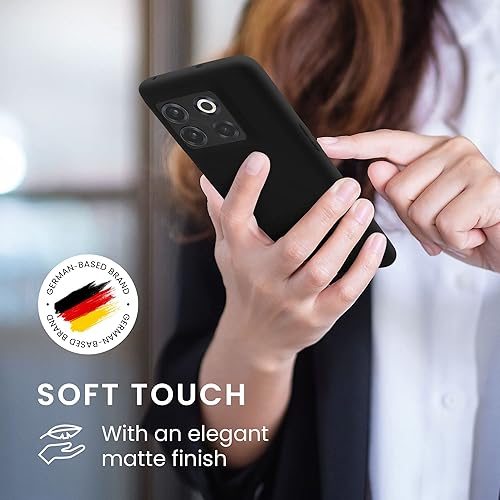 Miniatura 4 de kwmobile Funda compatible con OnePlus 10T 5G - Funda protectora de silicona TPU suave y delgada - Pizarra oscura