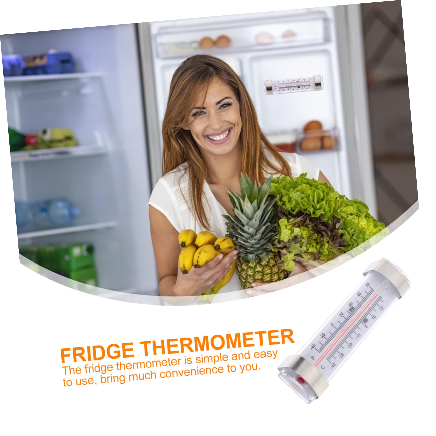 6stücke Präzisions-temperaturfühler Für Gefriertruhe Professionelle Kühlschrank-thermometer Zur Innenbereich-anzeige Praktisch Und Zuverlässiger Feuchtigkeitsmonitor
