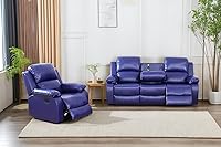 Vista 8 de A Ainehome Juego de muebles de sala de estar, juego de sofá reclinable, sofá de dos plazas para sala de estar, espacio pequeño, caravana, casa