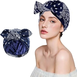 Homeaura Women's Chemo Beanie Cap with Bunny Ears Soft Cotton | Stretch Fit | Breathable | Cute Design Blue Price In India