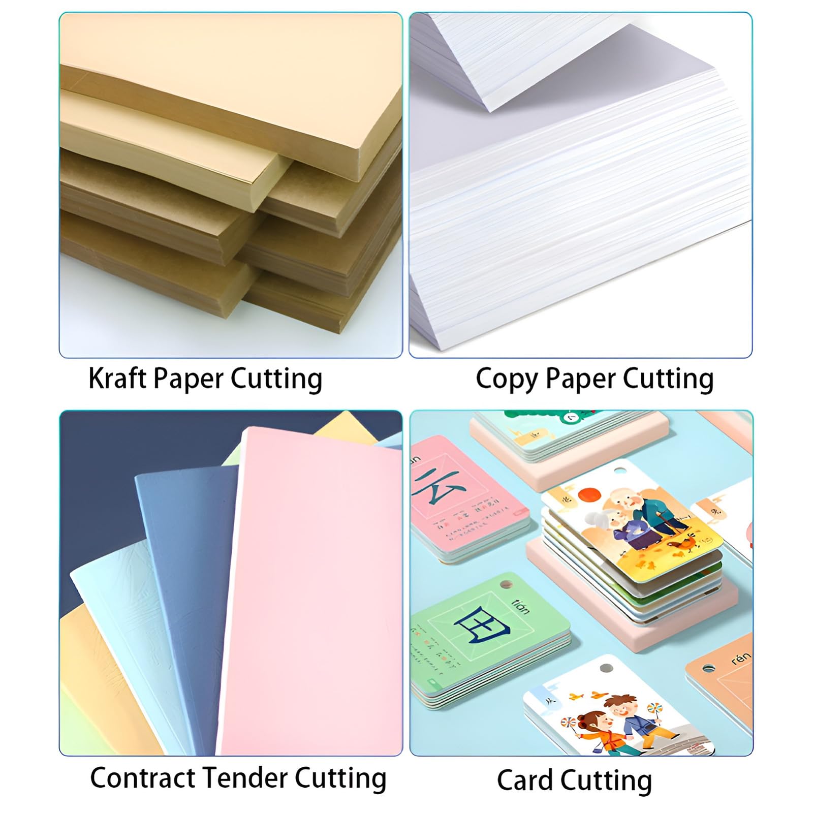 Cortador de papel resistente, capacidad de 400 hojas, guillotina manual para papel, cuero, tela y embalaje, tamaño A3/A4 para oficina, imprenta, biblioteca