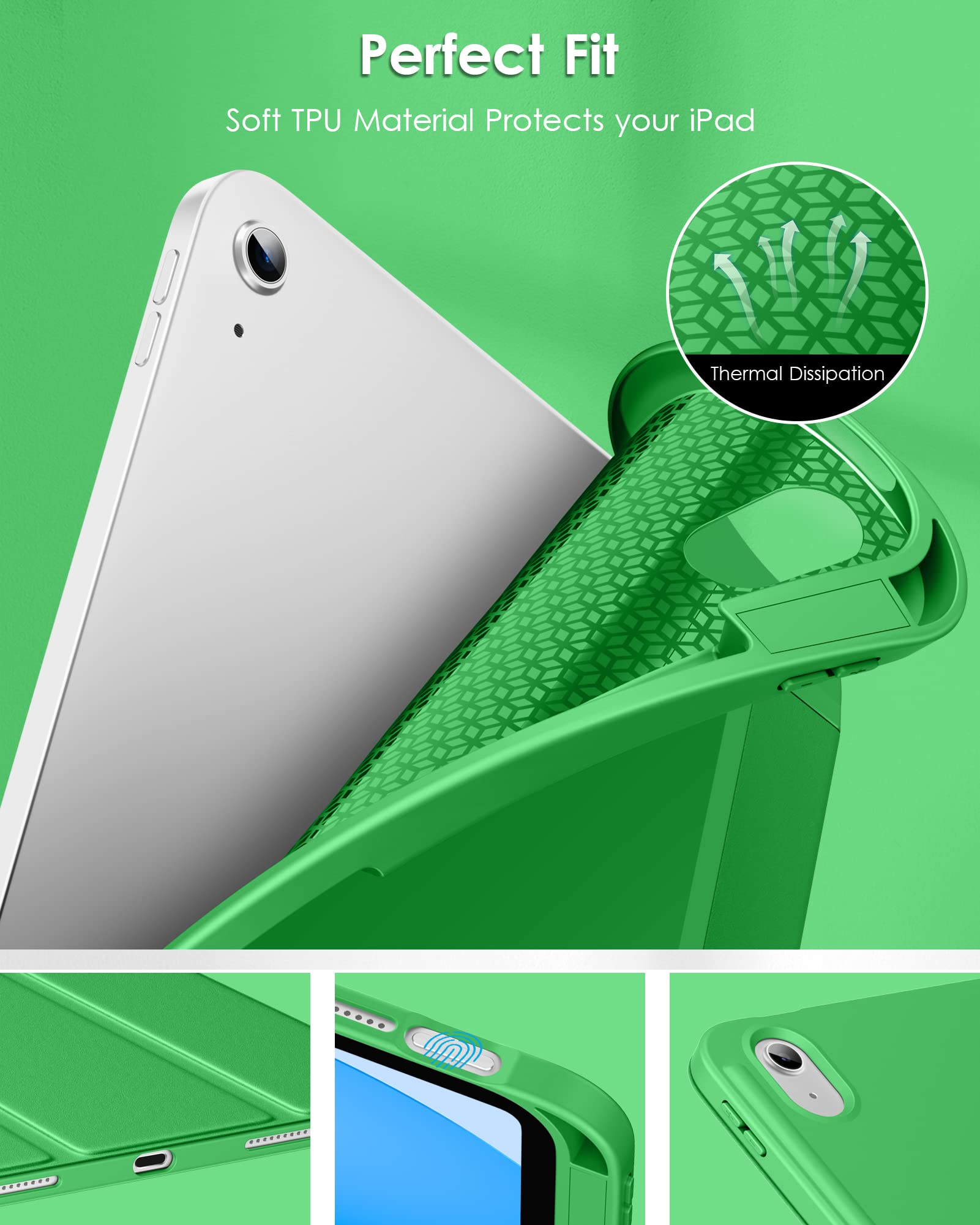 Amazon.co.jp: DTTO iPad 第10世代ケース 10.9インチ 2022年 スリム 三