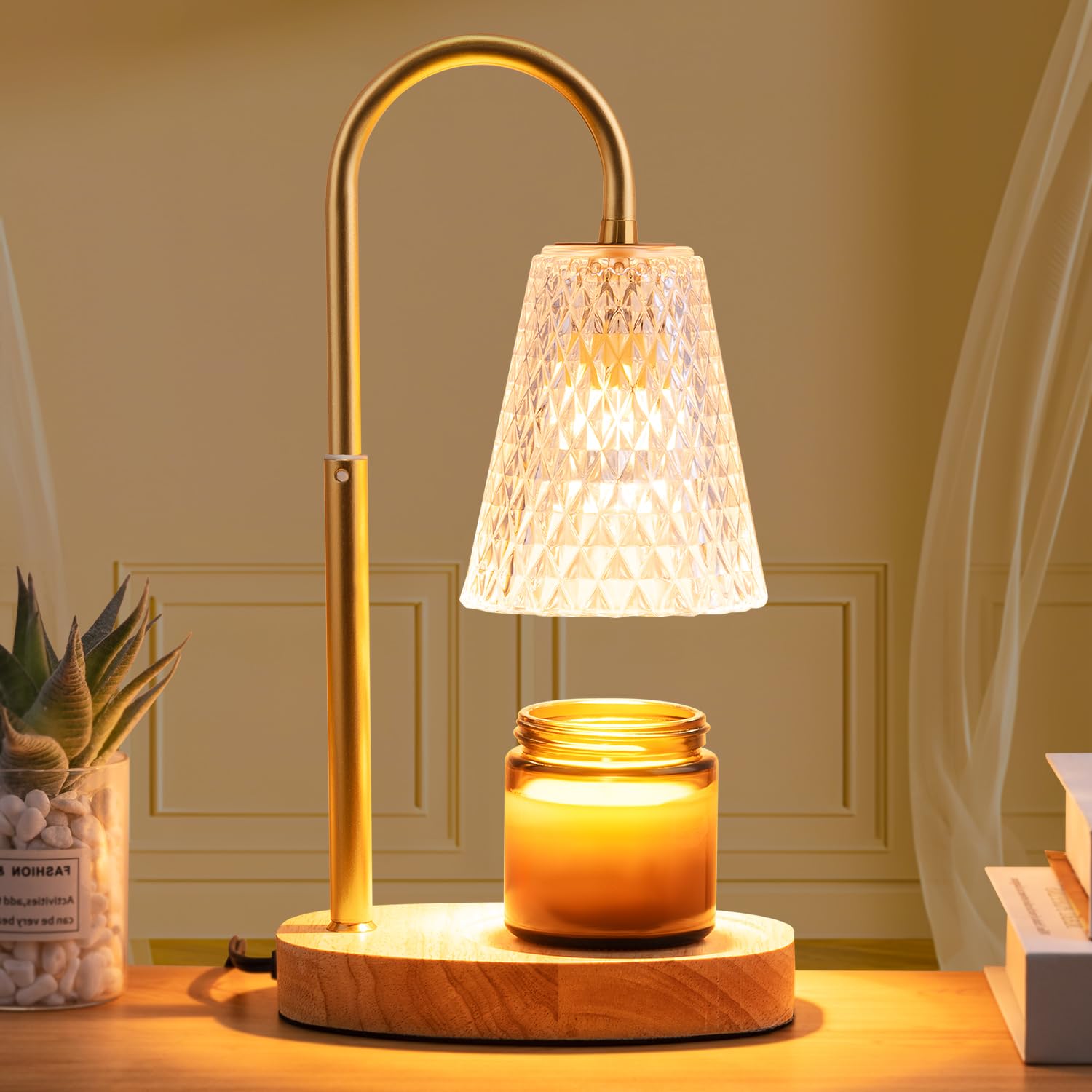 Candle Warmer Lamp with Timer: Adjustable Height Dimmable Warmer Candle Lamps Wax Melt Warmer Candle Warmer Lamp for Home Decor House Warming Gifts New Home