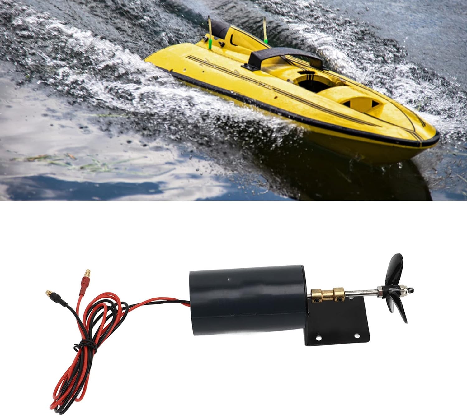 Alomejor RC Underwater Thruster, Powerful Thrust, Brush Motor, Remote Control Boat, Performance, High Performance, CCW