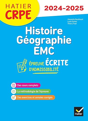 Histoire-Géographie-EMC- CRPE 2024-2025 - Epreuve écrite d'admissibilité