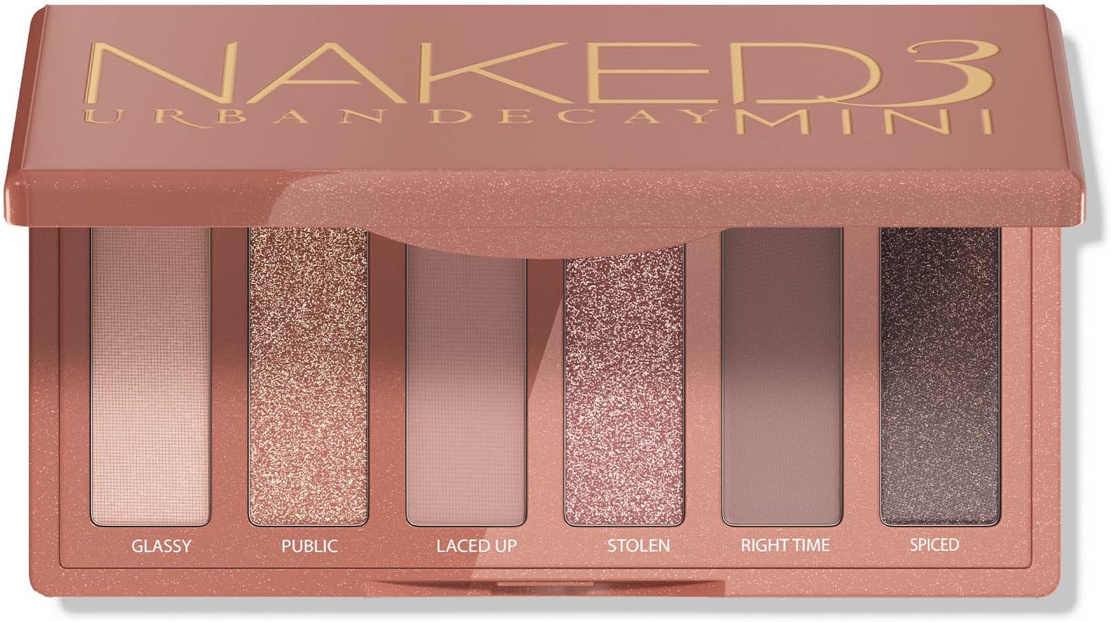 Urban Decay Naked3 Mini Eyeshadow Palette - Pigmented Eye Makeup Palette for Travel - Ultra Mixable - Up to 12 Hours