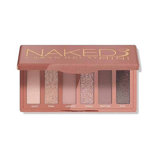 URBAN DECAY Naked3 Mini Eyeshadow Palette - Pigmented Eye Makeup Palette For On the Go - Ultra Blendable - Up to 12 Hour Wear