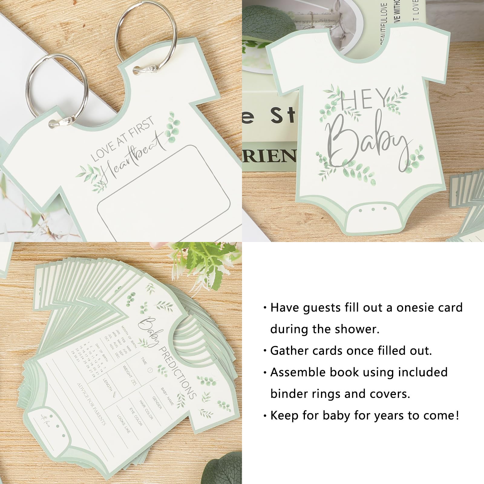 Baby Shower Karten „Ratschläge Für Mama & Papa“ – 50 Stück, Genderneutral, Kraftvolles Papier