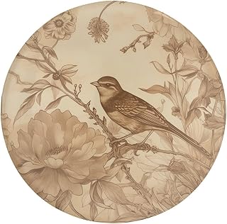 A Bird in The Field Fridge Magnets, 1 PCS Refrigerator Glass Sticker Kitchen Decor, Strong Magnetic Refrigerator Magnets for Notes, Photos, Shopping List, 1.6 Inch