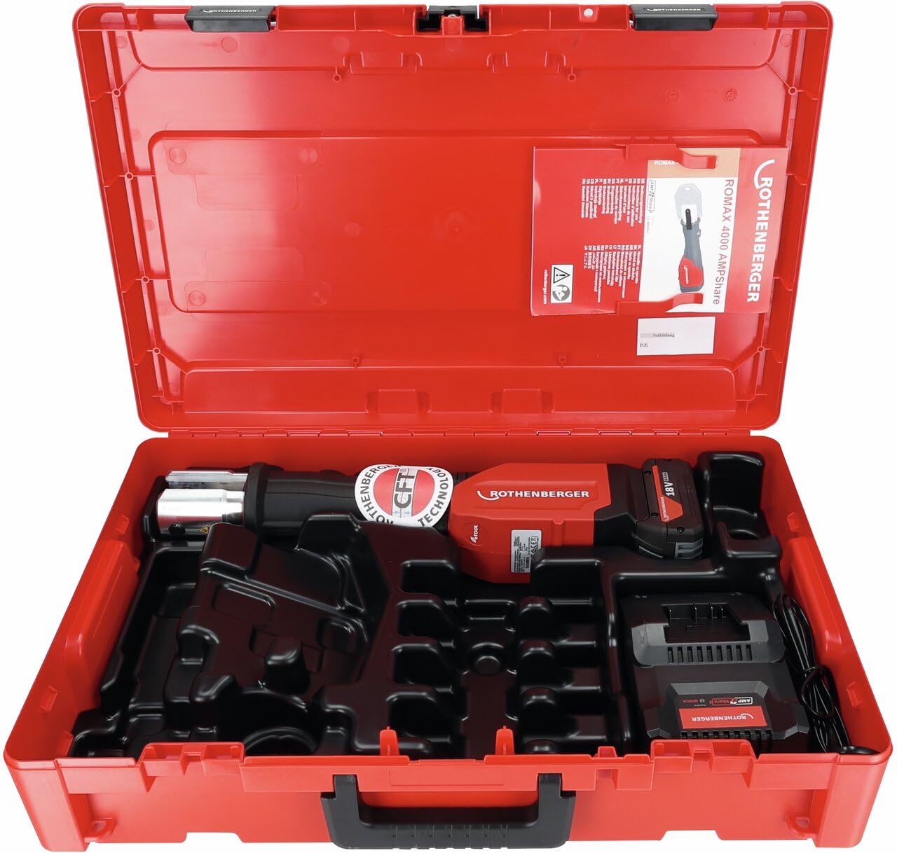 Rothenberger ROMAX 4000 AMPShare, dispositivo base | 1000004166 | Prensa, unión de accesorios, sistemas MSR –, electrohidráulica, prensa de tubos