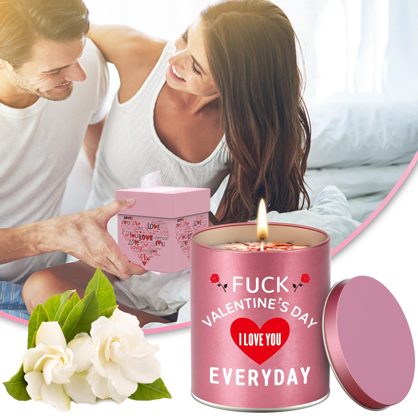 Valentines Funny Gifts for Her Women Girlfriend,9oz Scented Candles,Valentines Day Gifts for Women Wife,Anniversary Presents for Her Girlfriend on Birthday Christmas - Image 2