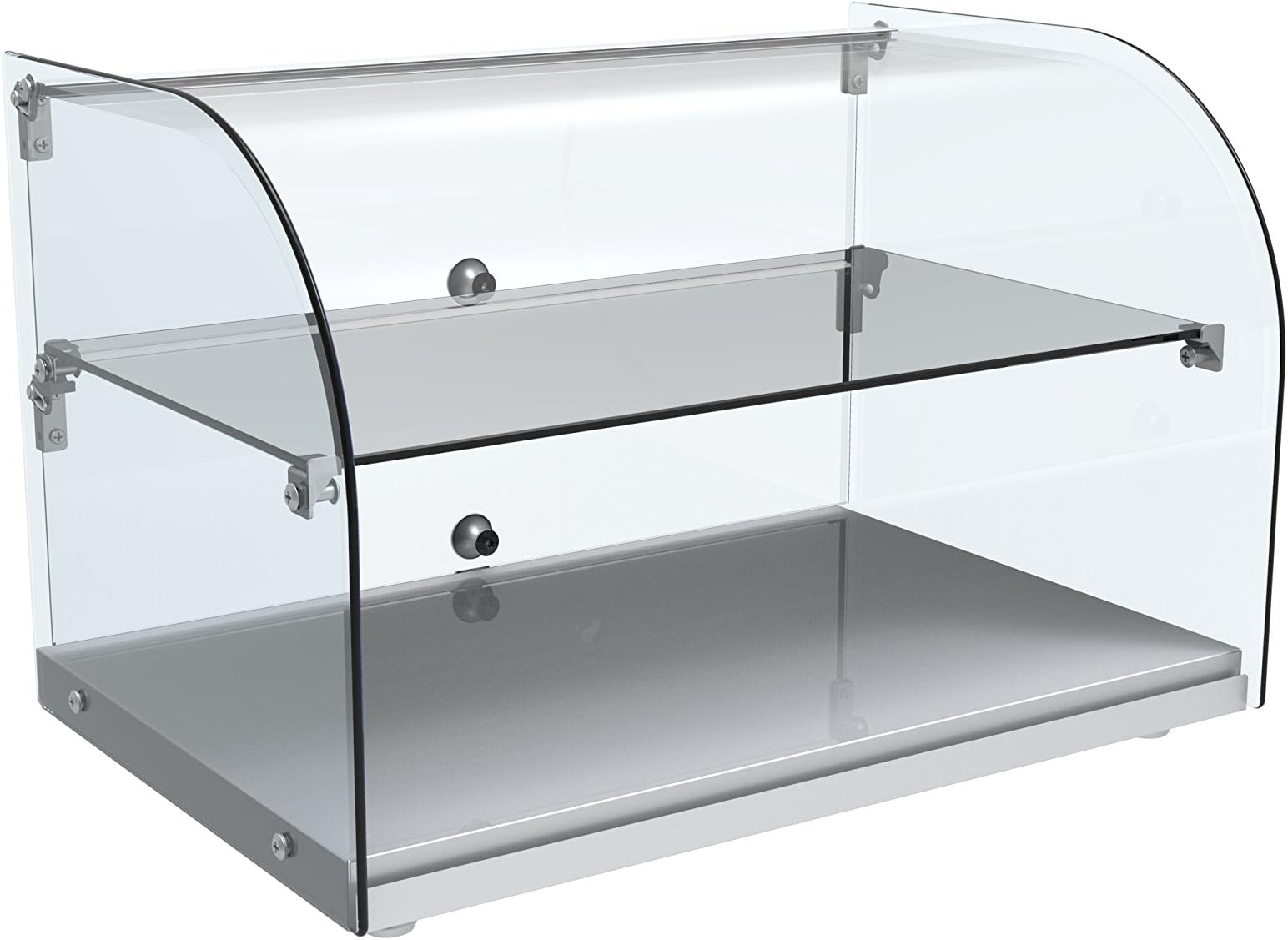 Commercial Countertop Display Tempered Glass Round top