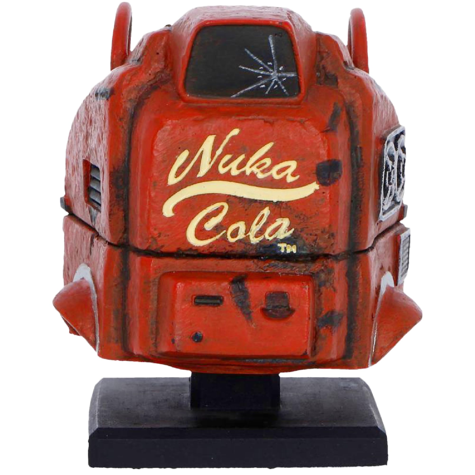 Fallout Black Nukatron Helmet Replica With Stand