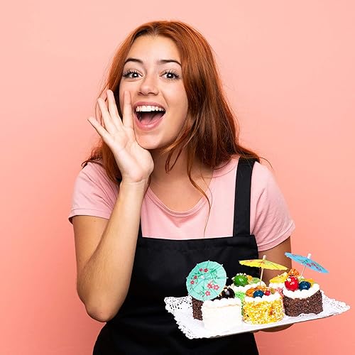 Miniatura 6 de Sombrillas para bebidas, selecciones de cóctel, hawaianas, multicolor, sombrillas tropicales, sombrilla para cupcakes, decoración para fiestas (24